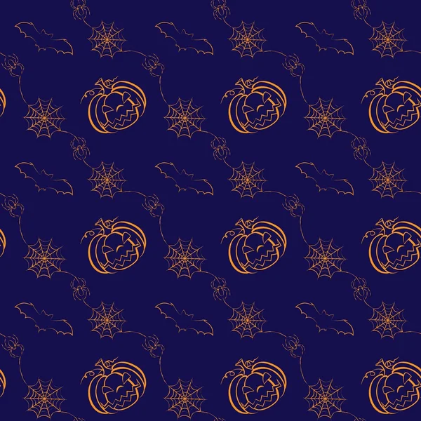 Seamless Halloween vector background with copyspace — Wektor stockowy