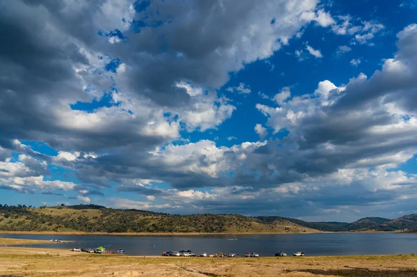 Australian landscape with dramatic sky — Stock Photo, Image