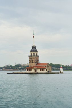 İstanbul Boğazı 'ndaki Bakire Kulesi, Türkiye. Yüksek kalite fotoğraf