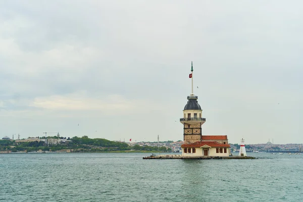 Der Mädchenturm Bosporus Istanbul Türkei Hochwertiges Foto — Stockfoto