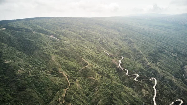 Vista Aérea Das Colinas Tbilisi Distrito Krtsanisi Tbilisi Georgia Imagens — Fotografia de Stock