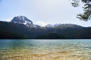 Kara Göl, Doğal Manzara. Mountain Gölü, Zabljak, Karadağ, Durmitor Ulusal Parkı. Yüksek kalite fotoğraf