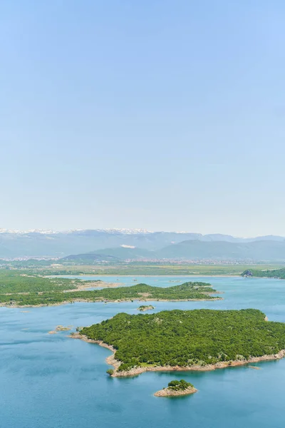 Vista Sul Lago Slanskoe Montenegro Natura Foto Alta Qualità — Foto Stock