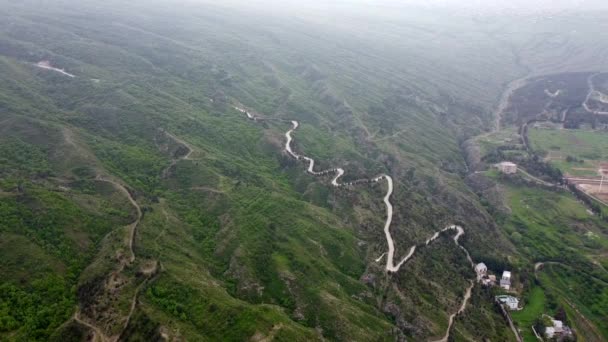 第比利斯群山的空中景观。第比利斯Krtsanisi区。格鲁吉亚 — 图库视频影像