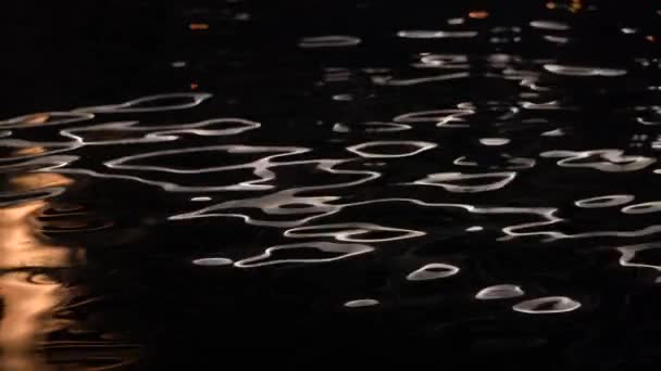 Beautiful light reflect on the water. Abstraction — Stock Video