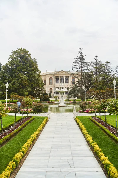 Vista Increíble Arquitectura Del Palacio Dolmabahce Estambul Foto Alta Calidad — Foto de Stock