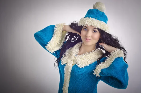 Schneemädchen russische Weihnachten — Stockfoto