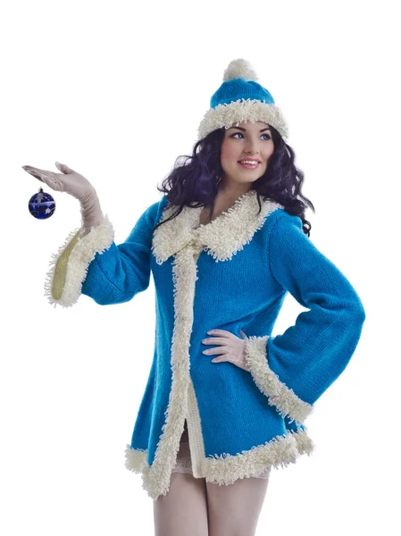 Snow Maiden Russian Christmas — Stock Photo, Image