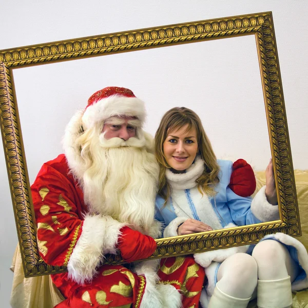 Santa Claus rysk jul — Stockfoto