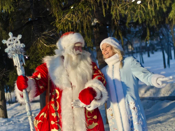 Santa Claus Russische Kerstmis — Stockfoto
