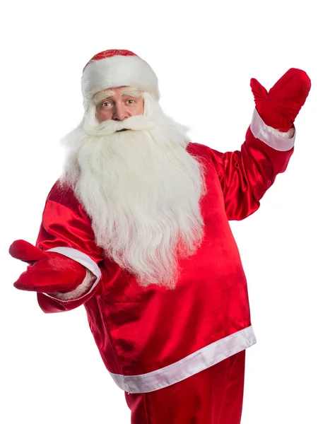 Santa Claus is dansen — Stockfoto