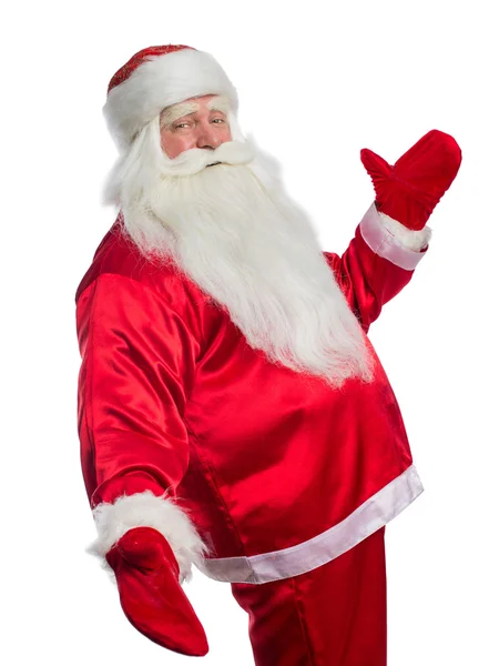 Santa Claus is dancing — Stock Photo, Image