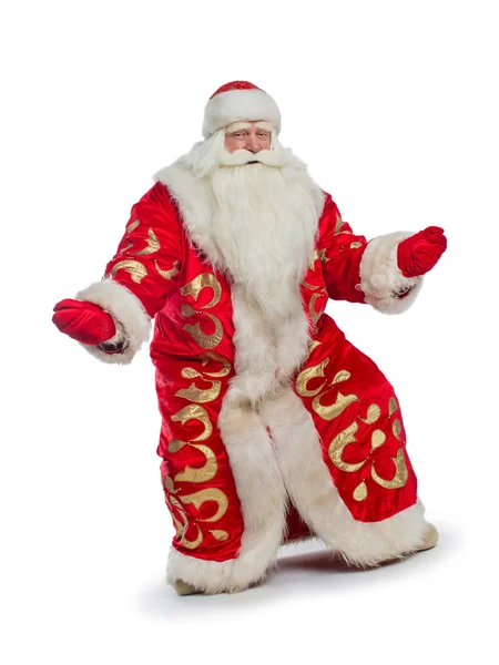 Santa Claus is dancing — Stock Photo, Image