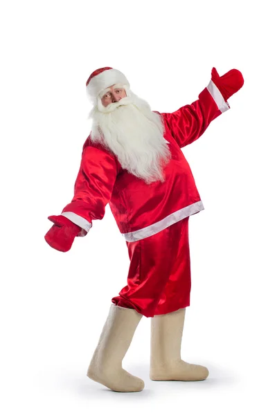 Babbo Natale sta ballando — Foto Stock
