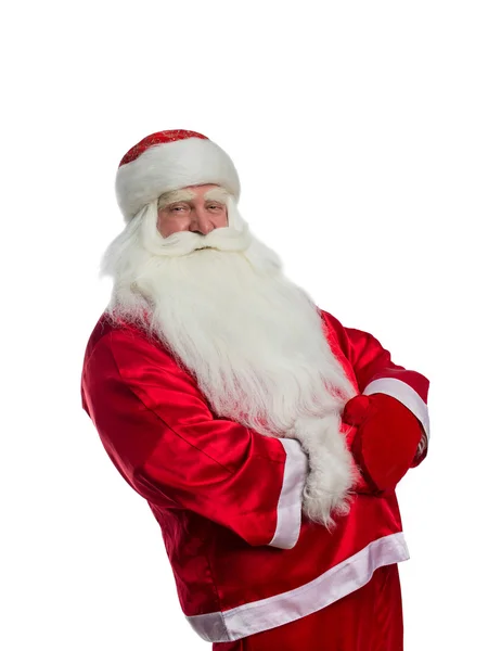 Het omhelzende Santa Claus — Stockfoto