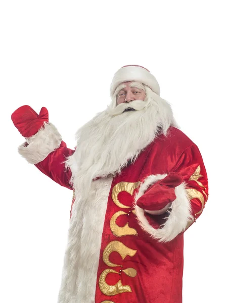 Weihnachtsmann auf weißem Hintergrund — Stockfoto