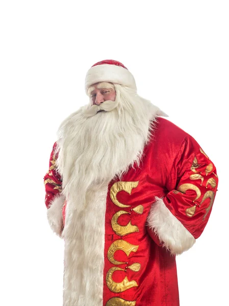 Santa claus op een witte achtergrond — Stockfoto