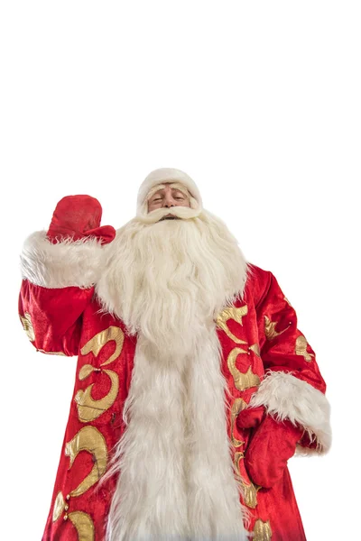 Santa claus op een witte achtergrond — Stockfoto