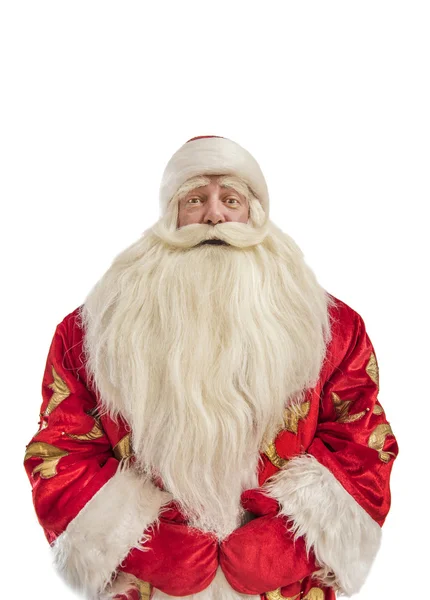 Babbo Natale su sfondo bianco — Foto Stock