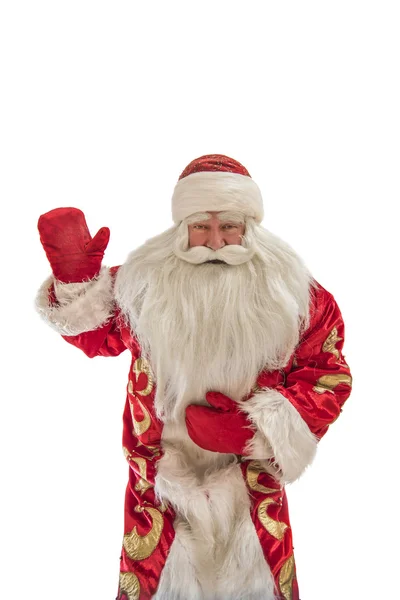 Santa claus op een witte achtergrond — Stockfoto