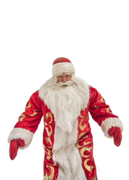 Santa claus op een witte achtergrond — Stockfoto