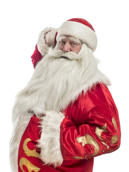 Santa claus op een witte achtergrond — Stockfoto