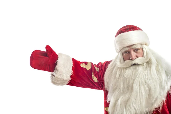 Santa Claus sobre un fondo blanco — Foto de Stock