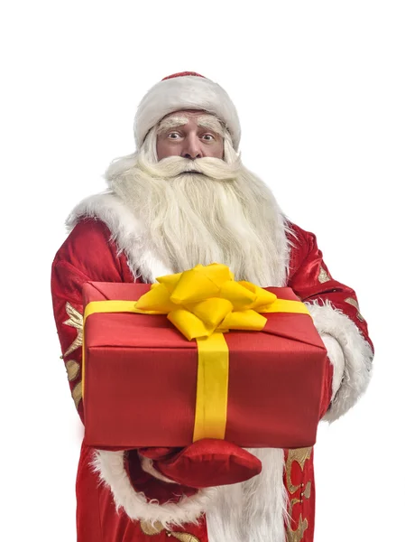 Santa claus op een witte achtergrond — Stockfoto