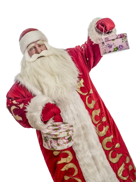 Babbo Natale su sfondo bianco — Foto Stock