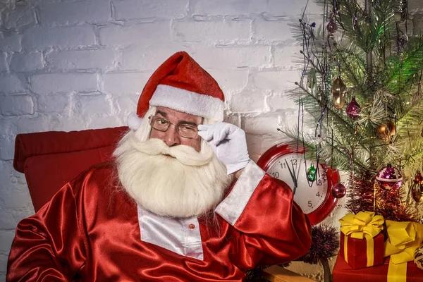 Babbo Natale all'interno — Foto Stock