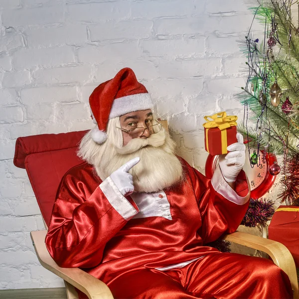 Santa Claus in the interior