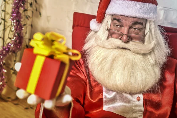 Babbo Natale all'interno — Foto Stock