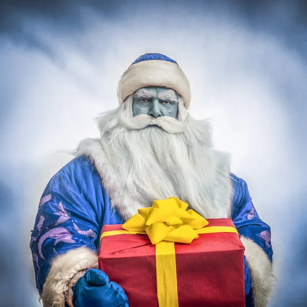 圣诞老人在白色背景上 免版税图库图片