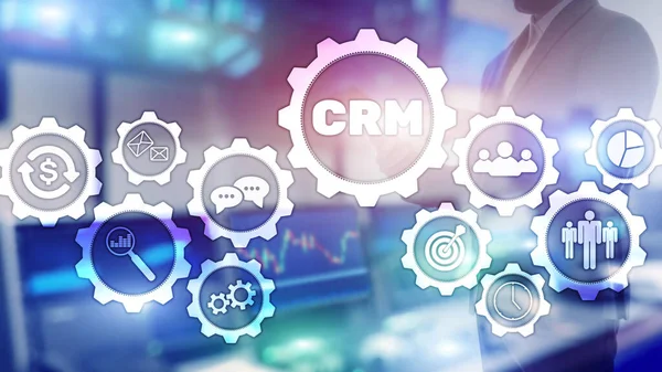 Business Customer CRM Management Analysis Service Concept (em inglês). Gestão de Relacionamento. — Fotografia de Stock
