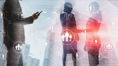 HR Karışık Medya. İnsan Kaynakları İş Bulma Ekibi İş Konferansı.