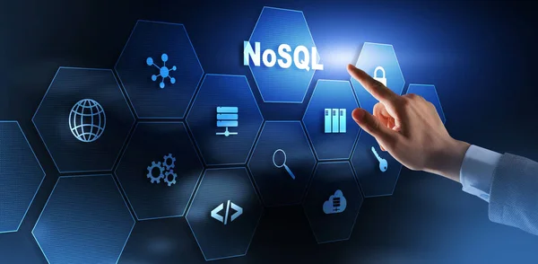 Linguagem de consulta estruturada. Conceito de Tecnologia de Banco de Dados. NoSQL. — Fotografia de Stock