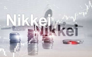 Nikkei 225 hisse ortalaması indeksi. Finansal İş Ekonomisi Konsepti.