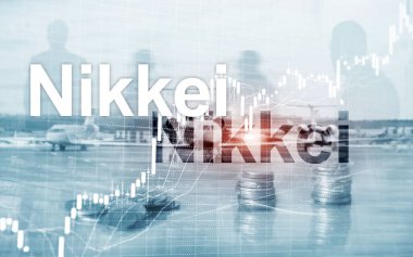 Nikkei 225 hisse ortalaması indeksi. Finansal İş Ekonomisi Konsepti.