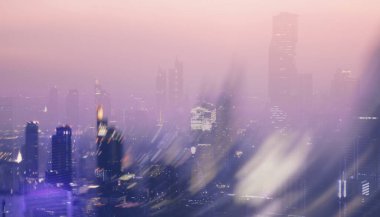 Soyut Çifte Maruziyet Modern Şehir