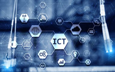 Bilgi ve İletişim Teknolojisi Projesi 2021. Süper bilgisayar Bulanık Arkaplan