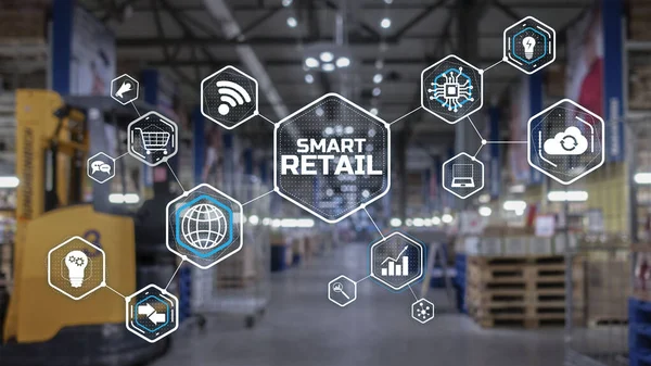 Smart retail 2021 and omni channel concept. Shopping concept 2021 — Stock Photo, Image