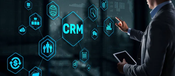 CRM Customer Relationship Management. Kundenorientiertes Konzept — Stockfoto