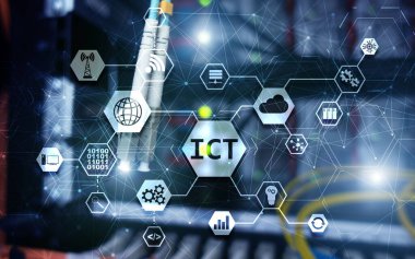 Bilgi ve İletişim Teknolojisi Projesi 2021. Süper bilgisayar Bulanık Arkaplan