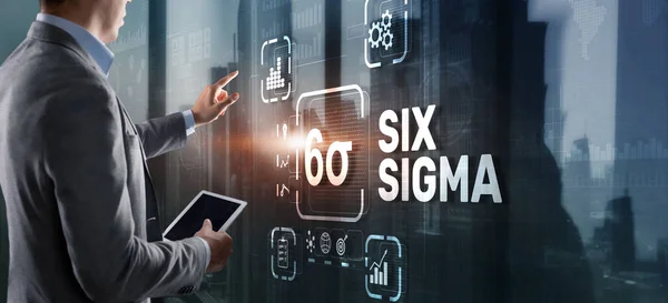 Six Sigma. Management concept aimed at improving the quality of work of an organization or a separate unit — Stock Photo, Image