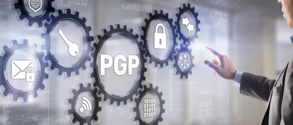 PGP. Ziemlich gute Privatsphäre. Verschlüsselungs- und Sicherheitskonzept — Stockfoto