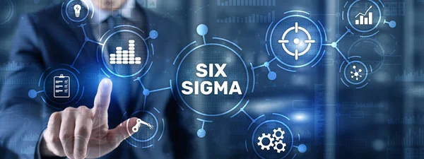 Six Sigma. Management concept aimed at improving the quality of work of an organization or a separate unit — Stock Photo, Image
