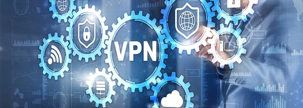 VPN 가상 네트워크 프록시 및 Sl 개념 — 스톡 사진