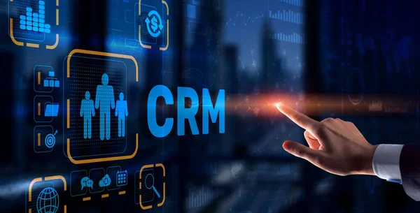 CRM Customer Relation Management. Begreppet kundorientering — Stockfoto