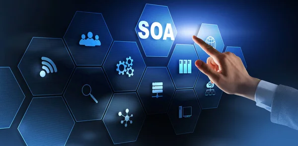 Geschäftsmodell und IT-Konzept für Service SOA — Stockfoto