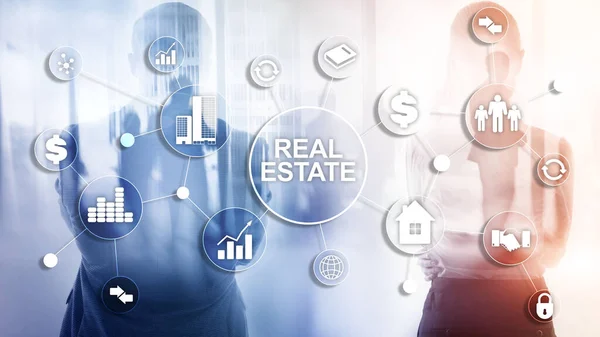 Fastigheter Fastighetsförsäkring Och Säkerhetskoncept Abstrakt Affärsbakgrund — Stockfoto